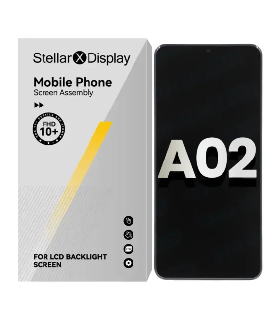 LCD Assembly With Frame Compatible For Samsung Galaxy A02 (A022F / 2020) (OEM-ORG) (All Colors) With/Without Frame