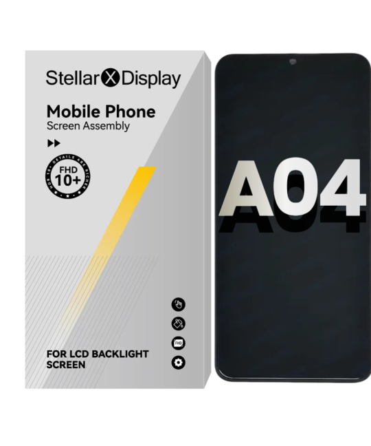 LCD Assembly With Frame Compatible For Samsung Galaxy A04 (A045 / 2022) (OEM-ORG) (All Colors) With/Without Frame