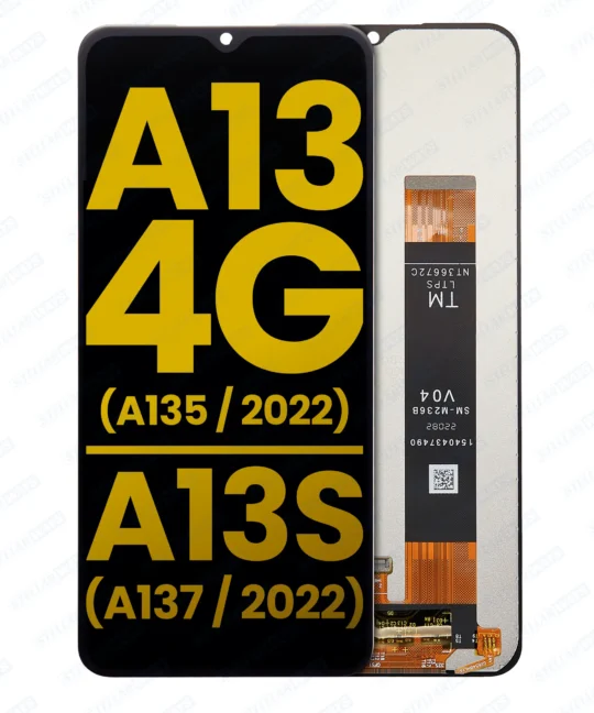 LCD Assembly With Frame Compatible For Samsung Galaxy A13 4G (A135 / 2022) / A13s (A137 / 2022) (OEM-ORG) (All Colors) With/Without Frame