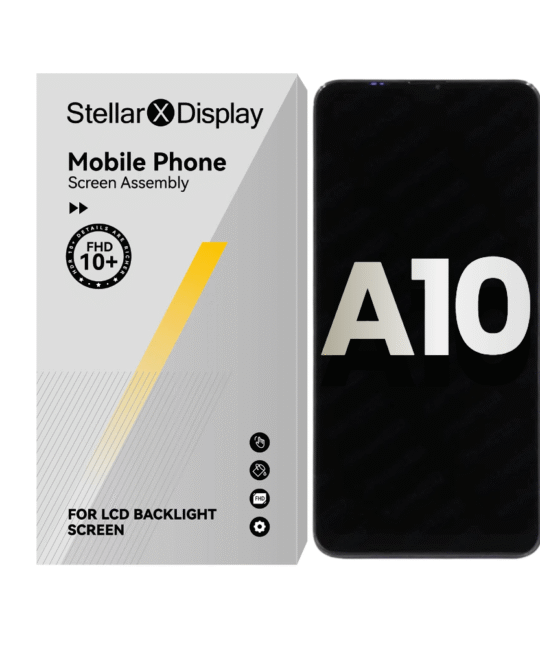 LCD Assembly With Frame Compatible For Samsung Galaxy A10 (A105 / 2019) (International Dual Sim Version) (OEM-ORG) (Black)