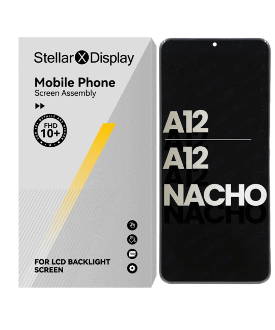 LCD Assembly With Frame Compatible For Samsung Galaxy A12 (A125 / 2020) / A12 Nacho (A127 / 2021) (Refurbished) (All Colors) With/Without Frame