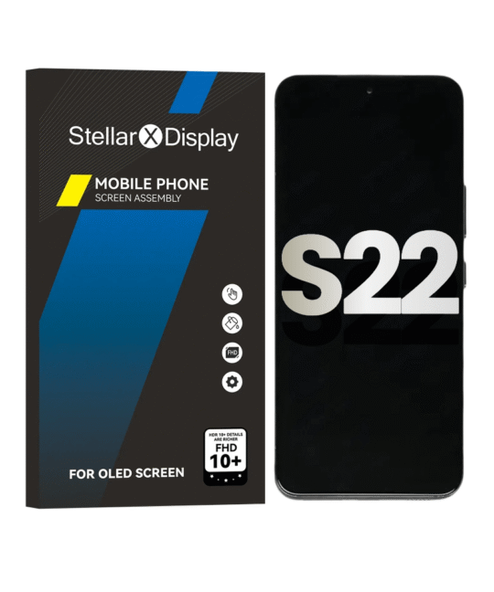 OLED/LCD Assembly With Frame Compatible For Samsung Galaxy S22 (OEM-ORG) (All Colors) With/Without Frame