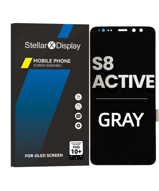 OLED/LCD Assembly With Frame Compatible For Samsung Galaxy S8 ACTIVE (OEM-ORG) (All Colors) With/Without Frame