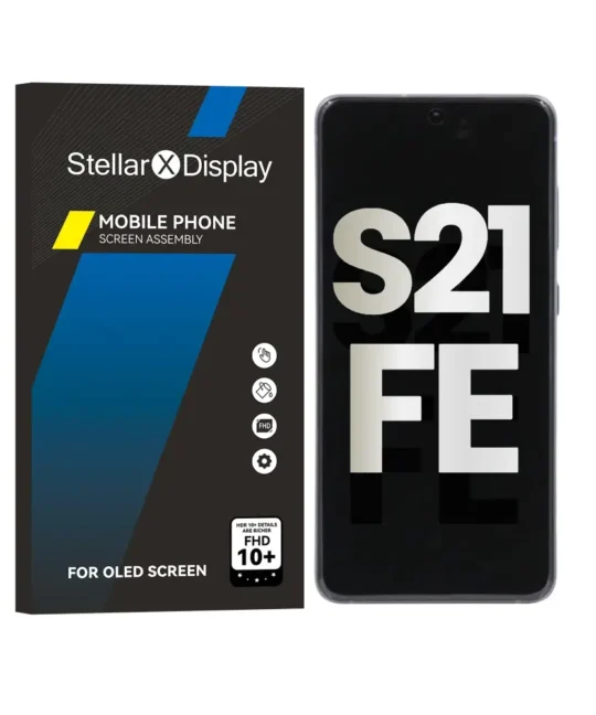 OLED/LCD Assembly With Frame Compatible For Samsung Galaxy S21 FE (OEM-ORG) (All Colors) With/Without Frame