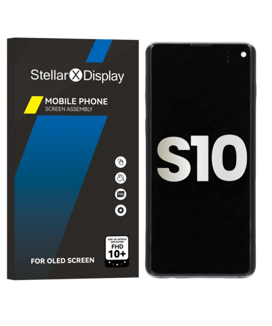OLED/LCD Assembly With Frame Compatible For Samsung Galaxy S10 (OEM-ORG) (All Colors) With/Without Frame