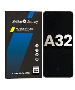 OLED/LCD Assembly With Frame Compatible For Samsung Galaxy A32 4G (A325 / 2021) (OEM-ORG) (All Colors) With/Without Frame