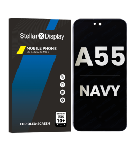 OLED/LCD Assembly With Frame Compatible For Samsung Galaxy A55 5G (A556 / 2024) (OEM-ORG) (All Colors) With/Without Frame