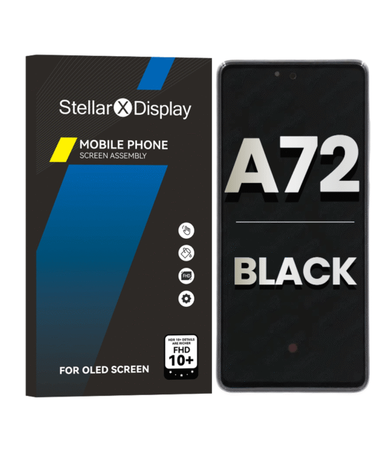 OLED/LCD Assembly With Frame Compatible For Samsung Galaxy A72 4G (A725 / 2021)(OEM-ORG) (All Colors) With/Without Frame