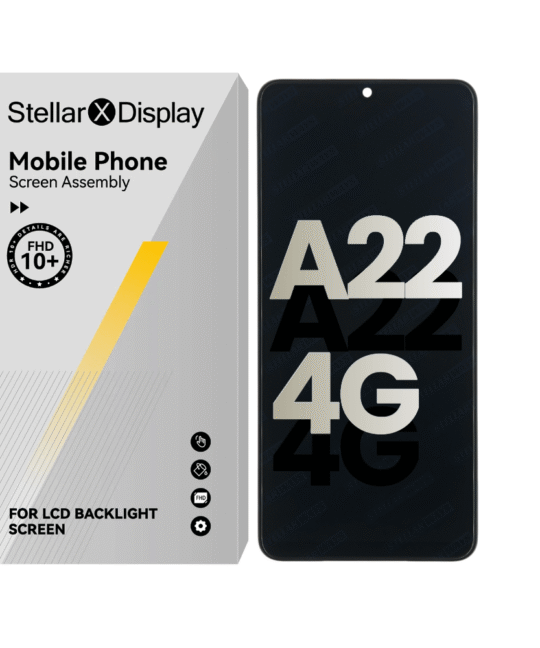 LCD Assembly With Frame Compatible For Samsung Galaxy A22 4G (A225 / 2021) (OEM-ORG) (All Colors) With/Without Frame