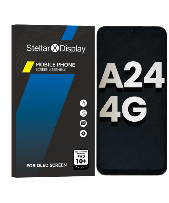 OLED/LCD Assembly With Frame Compatible For Samsung Galaxy A24 4G (A245 / 2023)(OEM-ORG) (All Colors) With/Without Frame