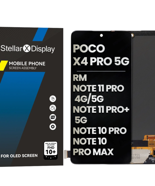 OLED/LCD Assembly Without Frame Compatible For XIAOMI Poco X4 Pro 5G / Redmi Note 11 Pro 4G / Note 11 Pro 5G / Note 11 Pro+ 5G / Redmi Note 10 Pro / Redmi Note 10 Pro Max (OEM-ORG) (All Colors)