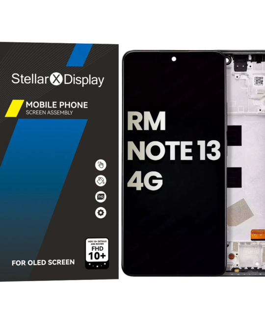 OLED/LCD Assembly With Frame Compatible For XIAOMI Redmi Note 13 4G (OEM-ORG) (All Colors) With/Without Frame