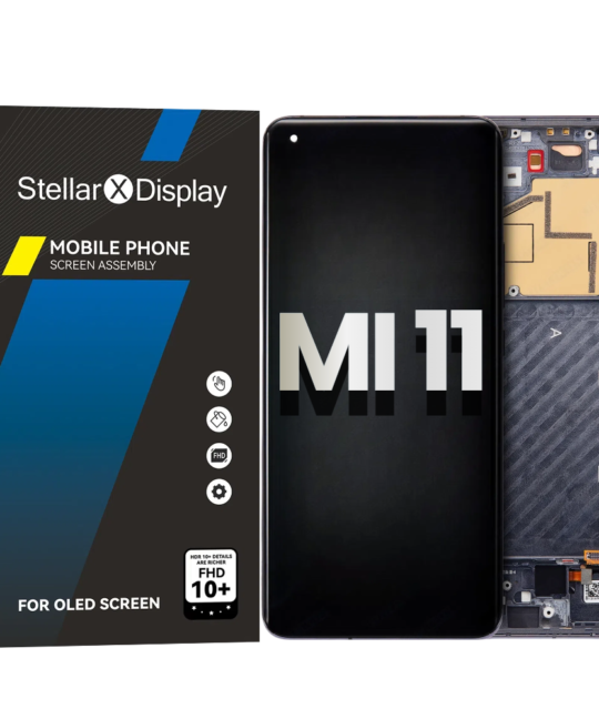 OLED/LCD Assembly With Frame Compatible For XIAOMI MI 11 (OEM-ORG) (All Colors) With/Without Frame