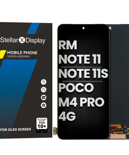 OLED/LCD Assembly Without Frame Compatible For XIAOMI Redmi Note 11 / Redmi Note 11S 4G / Xiaomi Poco M4 Pro 4G  (OEM-ORG) (All Colors)