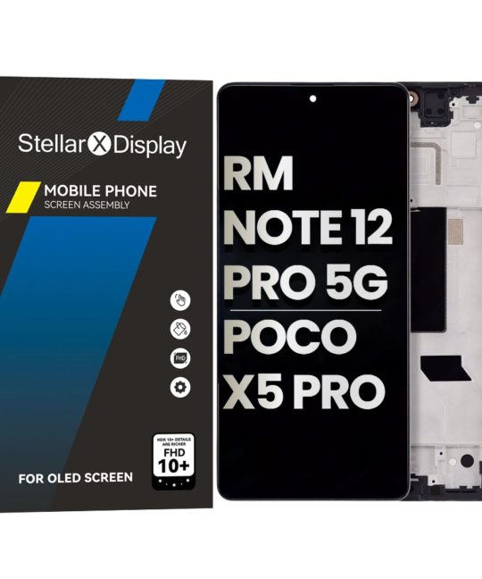 OLED/LCD Assembly With Frame Compatible For XIAOMI Redmi Note 12 Pro 5G / Poco X5 Pro (OEM-ORG) (All Colors)