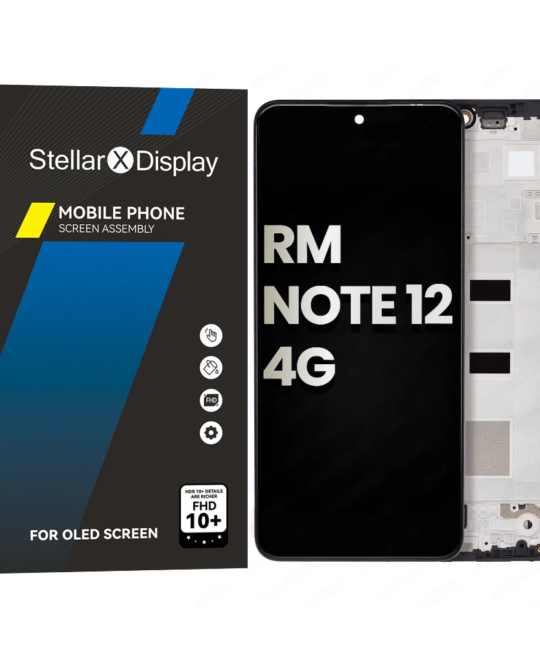 OLED/LCD Assembly With Frame Compatible For XIAOMI Redmi Note 12 4G (OEM-ORG) (All Colors)