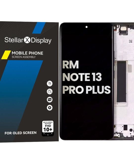 OLED/LCD Assembly With Frame Compatible For XIAOMI Redmi Note 13 Pro Plus (OEM-ORG) (All Colors)