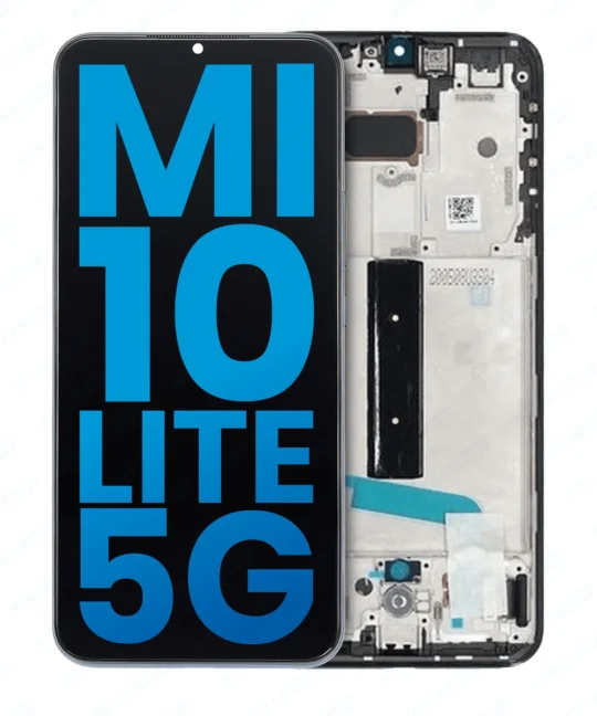 OLED/LCD Assembly With Frame Compatible For XIAOMI MI 10 LITE 5G (OEM-ORG) (All Colors)