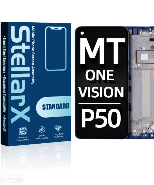LCD Assembly With Frame Compatible For Motorola Moto One Vision (XT1970 / 2019)/P50 (OEM-ORG) (All Colors)